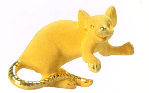 絨沙金工藝品 十二生肖系列---之生肖鼠