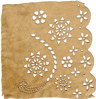 嘰皮絨激光沖孔