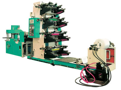 四色紙巾膠（柔）版印刷機