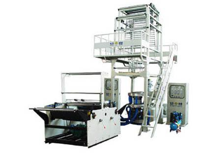 兩層共擠旋轉機頭吹膜機組