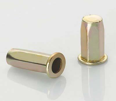 平頭全六角鉚螺母盲孔