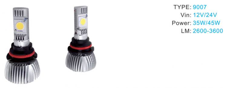  LED汽車前大燈 -> 9007