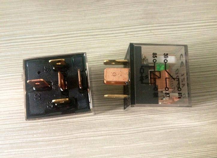 廠家供應汽車透明防水帶LED燈繼電器80A 60A 40A
