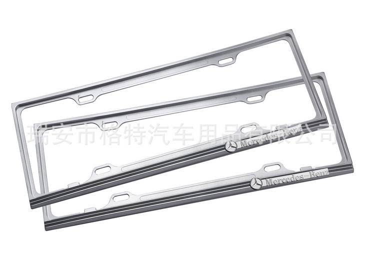 鋅合金車牌架 專車專用車牌框 帶標(biāo)牌照框
