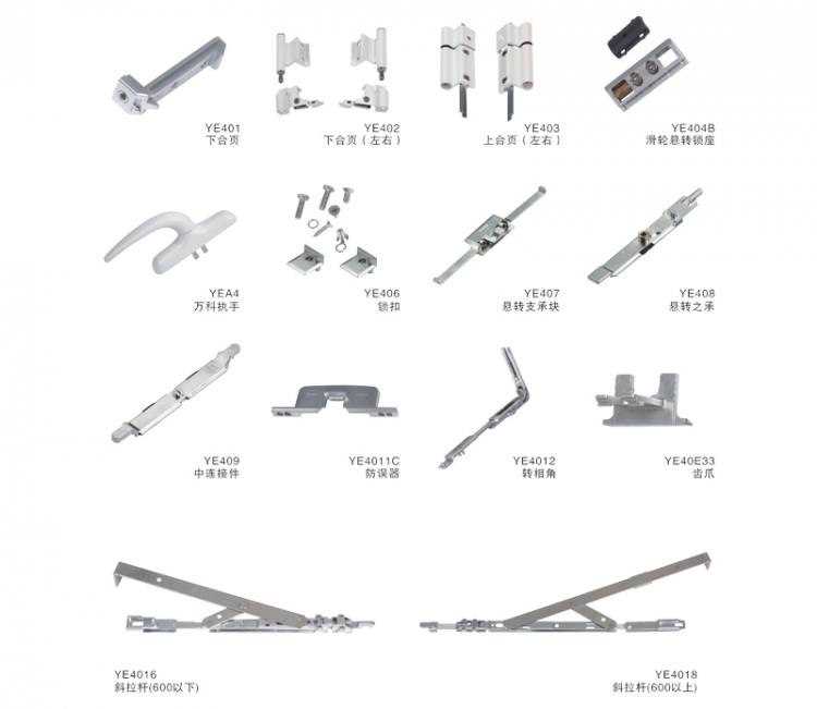 新四代20內(nèi)開內(nèi)倒窗零部件