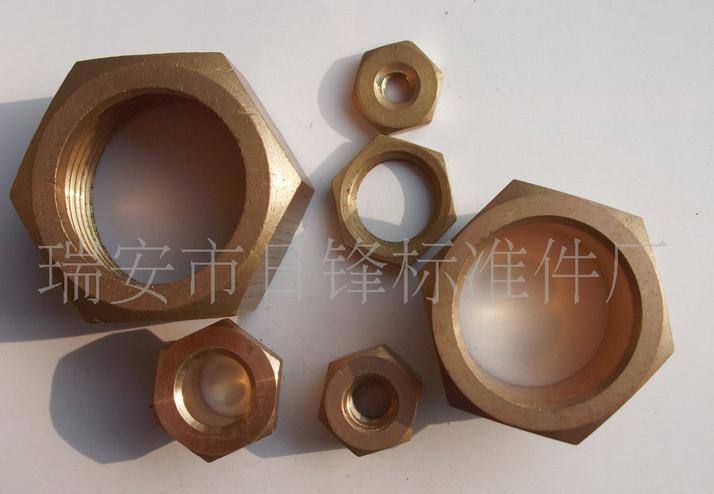 銅件加工 六角銅螺母 六角直通螺母