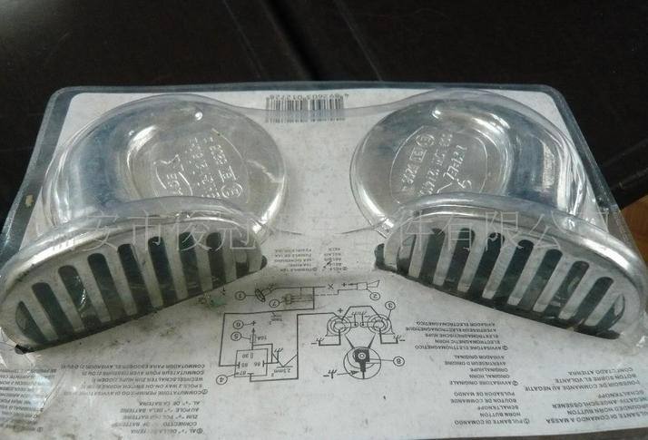 汽車?yán)?，摩托車鍍鉻蝸牛喇叭，帶前罩