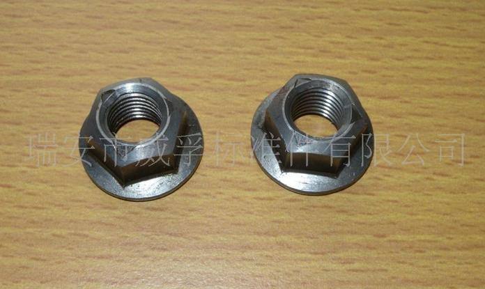 供應高強度GB6187法蘭面壓點鎖緊螺母
