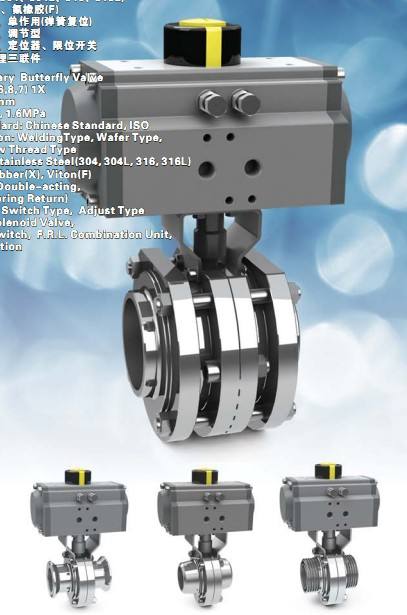 氣動衛生級蝶閥
