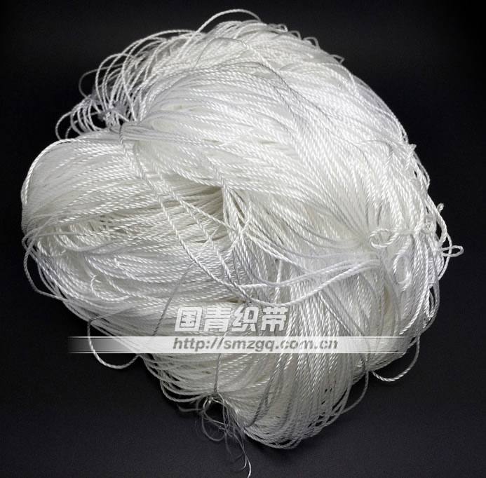 溫州織帶廠家供應(yīng)玩具吊牌用細(xì)繩(圖) 多種規(guī)格，本白色