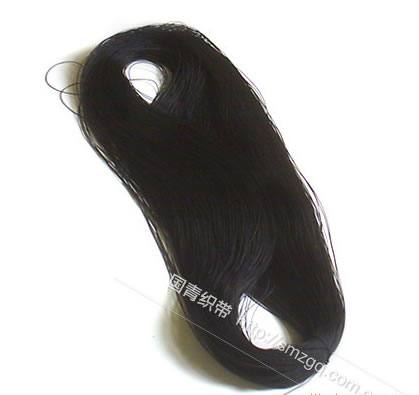 廠價(jià)大批量供應(yīng) 供應(yīng)滌綸細(xì)圓繩(圖) 0.7mm 黑色 掛牌配件 拉線