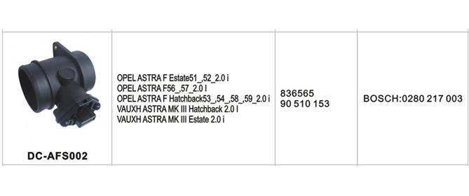 DC-AFS002汽車空氣流量計(jì)