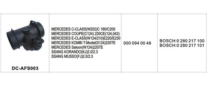 DC-AFS003汽車空氣流量計(jì)
