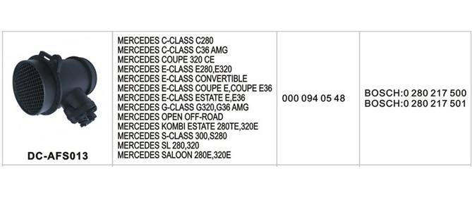 DC-AFS013汽車空氣流量計(jì)