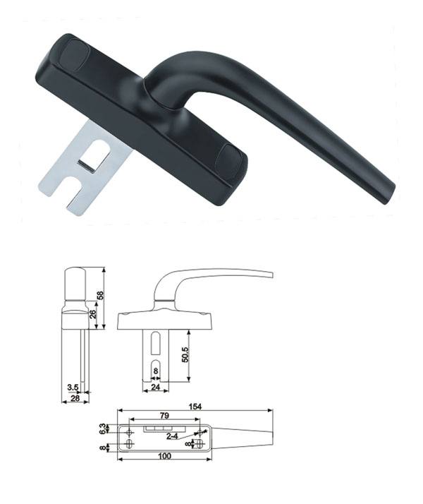 中型外開執(zhí)手
