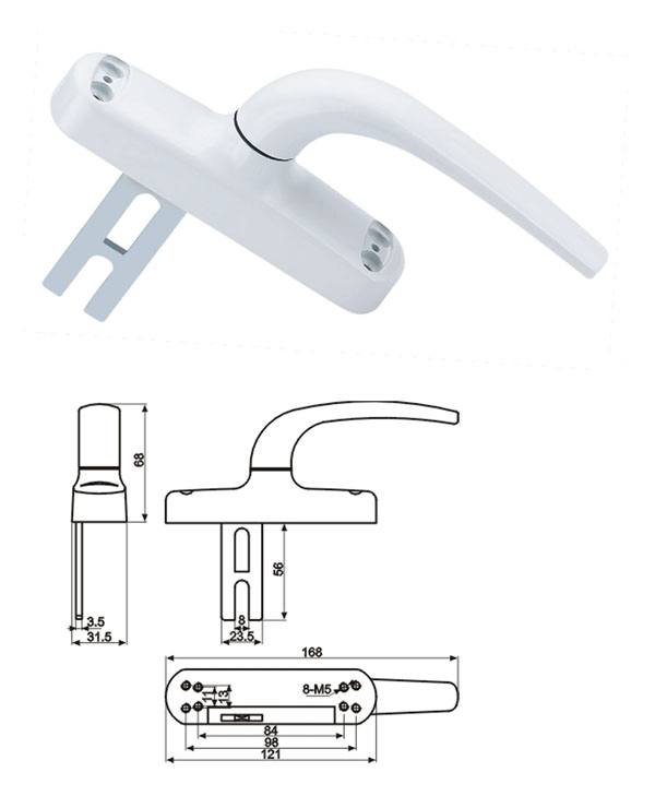 圓柄大把執手（外開）
