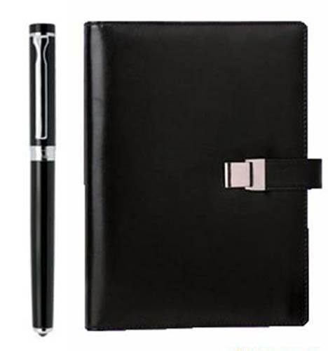 廠家直銷油邊PU仿皮帶活頁(yè)金屬夾萬(wàn)用手冊(cè)