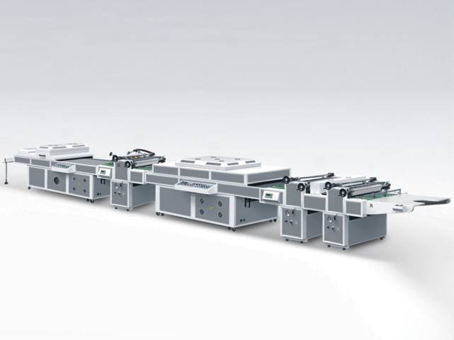 XGSG-1200D UV厚薄紙三輥三機頭全面上光機（UV厚薄紙三輥兩機頭）