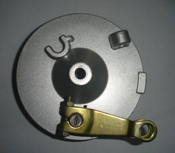 摩托車前后剎車鼓,剎車輪榖蓋總成，剎車盤，剎車搖臂，剎車皮