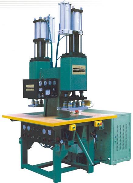 雙頭腳踏氣、油壓同步高周波熔斷機