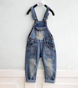 多可愛(ài)童裝韓版秋裝新款2014潮工裝兒童長(zhǎng)褲牛仔背帶褲批發(fā)加工