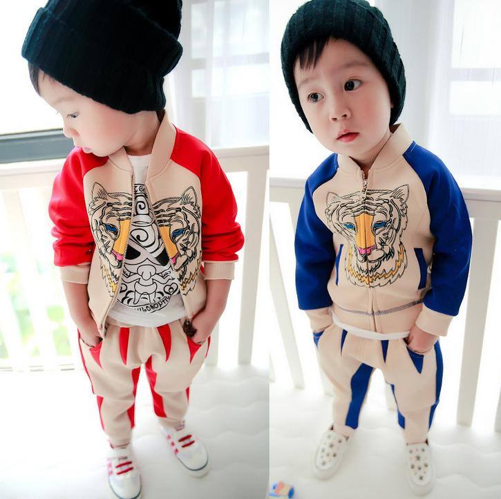 2014新款休閑兒童套裝 帥氣秋裝寶寶外套 純棉時(shí)尚童裝一件代發(fā)