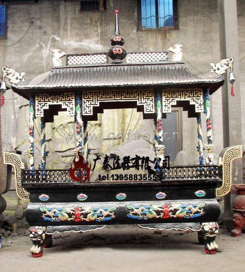 鑄鐵長方一層香爐