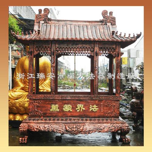 2.2米古宮鑄鐵香爐