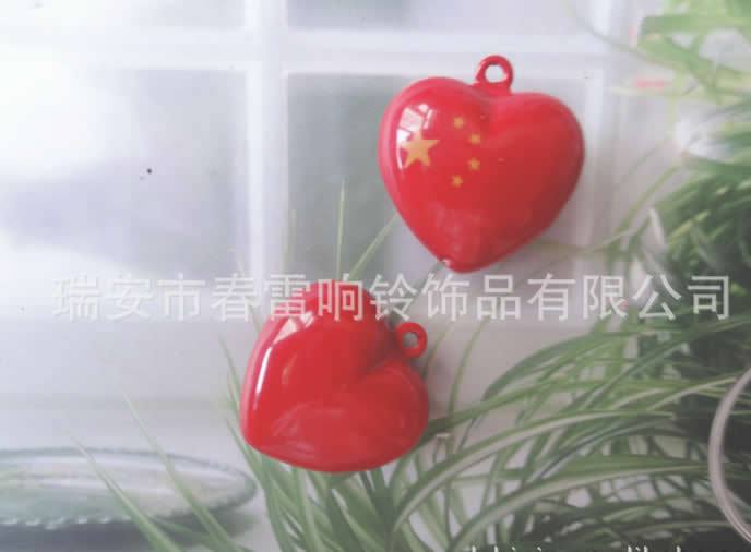 春雷公仔鈴鐺/卡通鈴鐺/造型鈴鐺-中國心大紅色