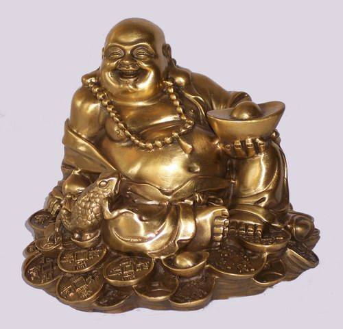 A3602 坐金錢蟾蜍彌勒 佛像