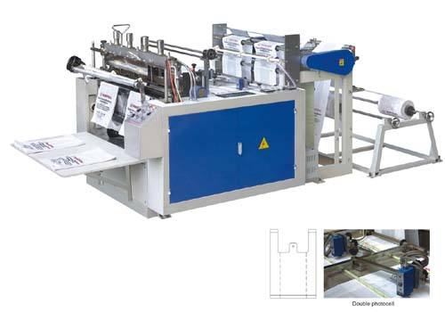 DFR-350×2、450×2電腦熱封熱切制袋機（雙道）