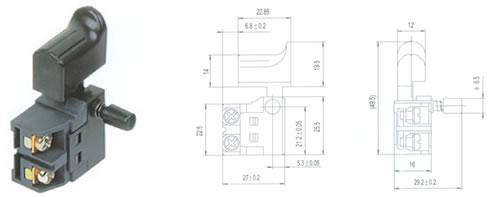 QH02-03按扭開關(guān) 電動工具開關(guān)