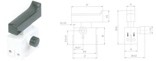QH04-03按扭開關 電動工具開關