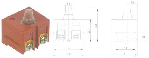 QH09-02按扭開關 電動工具開關