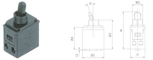 QH23-02倒板開關(guān) 電動工具開關(guān)