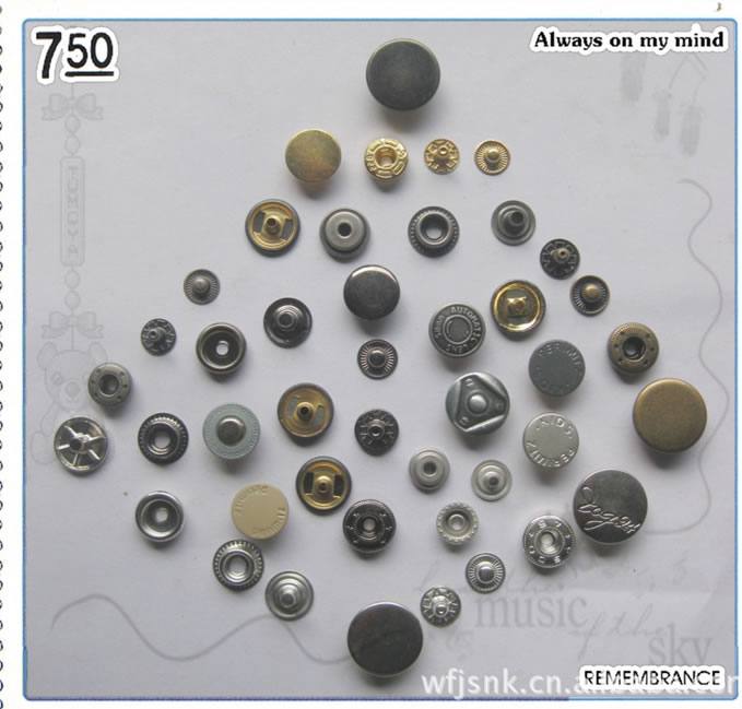供應金屬四合扣，彈簧扣，大白扣，201,203,831,633,655,832扣子