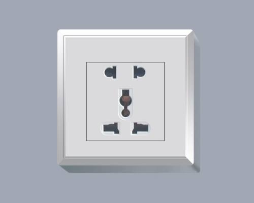 二極帶多功能插座