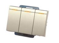 10A250V三位連體雙控開關(guān)功能件