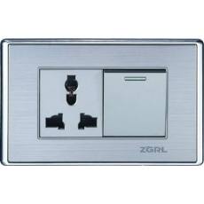 一位單/雙控帶多功能插座