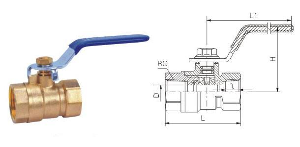鋼柄測(cè)溫足徑黃銅球閥