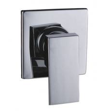 入墻式暗裝四方不銹鋼面板三通淋浴開關(guān)混水閥時尚家裝新主張