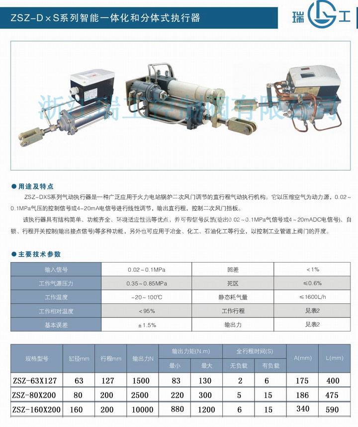 ZSZ-DXS系列智能式二次風氣動執行器