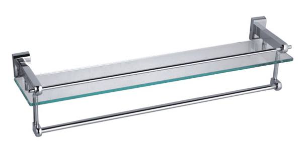 單層置物架帶桿