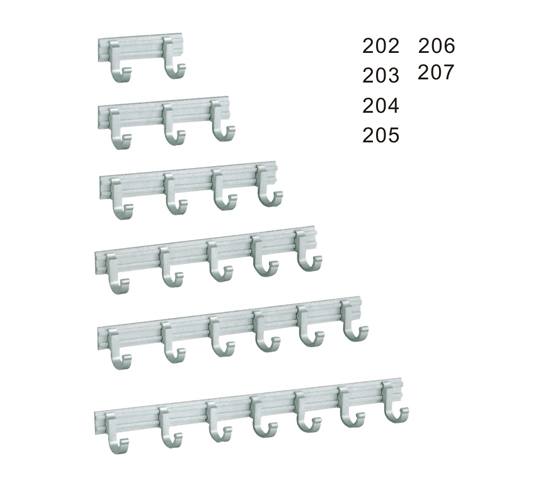 202,203,204,205,206,207 扶手、衣鉤、活動桿