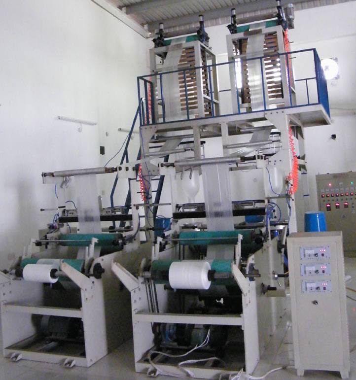 雙機頭吹膜機，塑料吹膜機，高速吹膜機