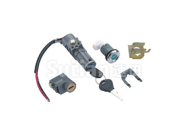 ST609加長千鶴三鎖 電動車鎖具 電動車套鎖