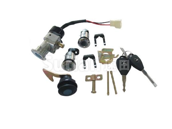 ST614喜力四鎖 電動(dòng)車(chē)鎖具 電動(dòng)車(chē)套鎖