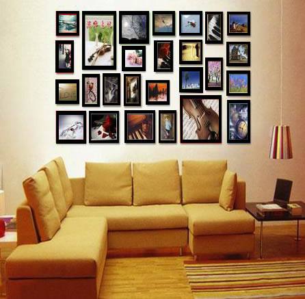 潔妮實木26相框墻多尺寸相框組合套裝批發(fā)