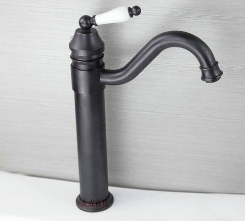 黑化 面盆水龍頭 全銅材質 冷熱出水 單把單孔 臺上盆臉盆龍頭