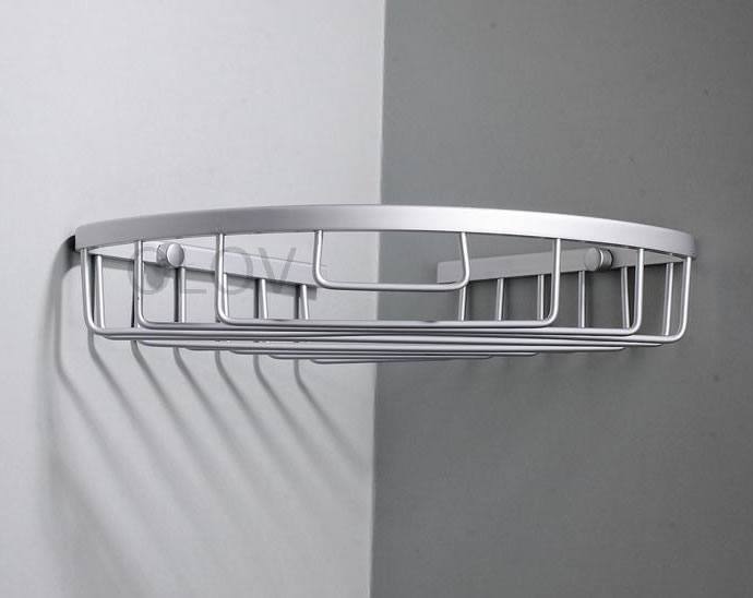 太空鋁 三角藍 三角架三層置物架 浴室轉角藍 衛浴五金901-3